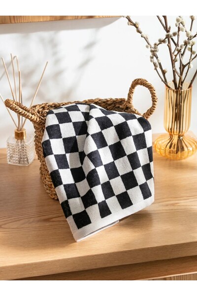 LC Waikiki LCW HOME Dama Desenli Yüz Havlusu 50x80 cm