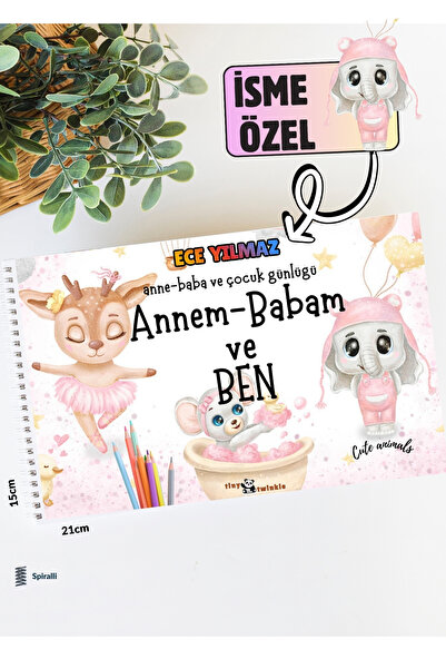Lodos İsme Özel Anı Defteri (Anne-Baba ve Çocuk Günlüğü- Annem Babam ve BEN)