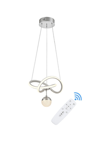 OEM Σπειροειδής πολυέλαιος LED, με ρύθμιση έντασης, μαύρο/άσπρο, μοντέρνος σχ...