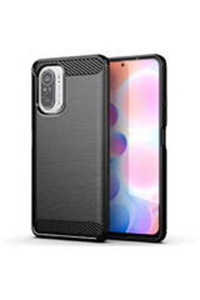 Techsuit Θήκη για Xiaomi Mi 11i / Poco F3 - Σιλικόνη άνθρακα - Μαύρη