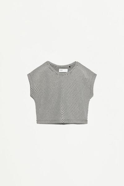 LEFTIES Kısa triko t-shirt