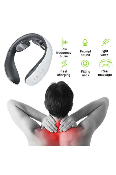 OEM Aparat de Masaj Cervical Profesional - 6 Moduri, 9 Intensitati pentru Gat...
