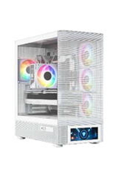 Modecom Carcasa PC Volcano AQ500 ARGB Midi Albă