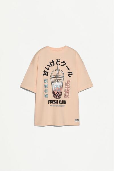 LEFTIES Baskılı t-shirt