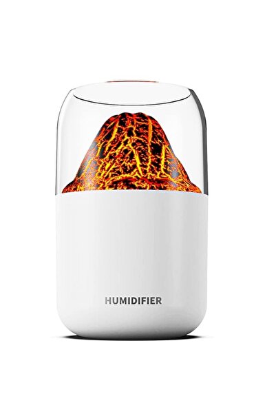 OEM Φορητός Υγραντήρας με Σχέδιο Φλόγας – 280ml, Αθόρυβος, Ψυχρή Ομίχλη, Ιδαν...