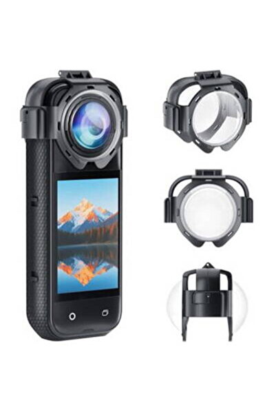 PULUZ Pentru Insta360 X5 Protecție de lentilă din sticlă optică securizată, c...