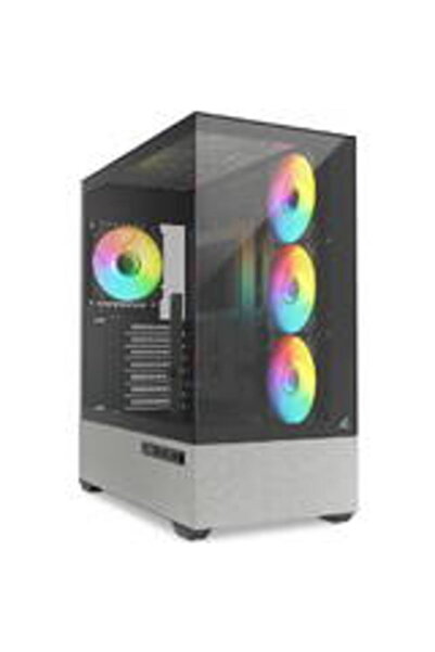 SHARKOON Компютърна кутия AK7 ARGB, ATX, 2x закалено стъкло, 4x 120 ARGB PWM ...