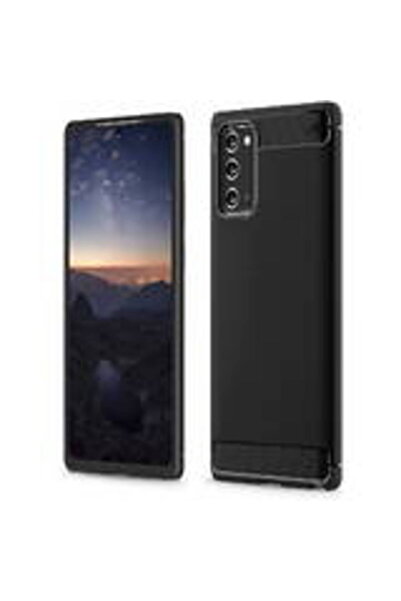 Techsuit Калъф за Samsung Galaxy Note 20 / Note 20 5G - Карбонов силикон - Черен