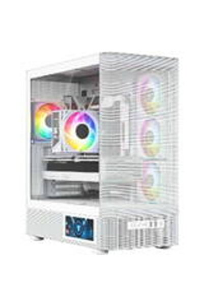 Modecom Carcasa PC Volcano AQ400 ARGB Midi Albă