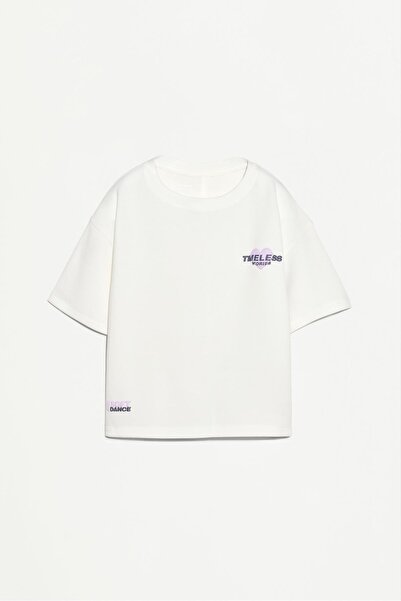 LEFTIES Viskoz baskılı t-shirt