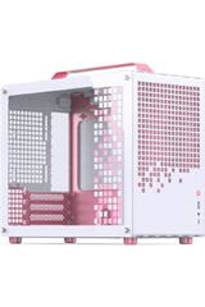 Other Carcasă PC Jonsplus Z20 Micro-ATX, cu mâner de transport - Alb/roz