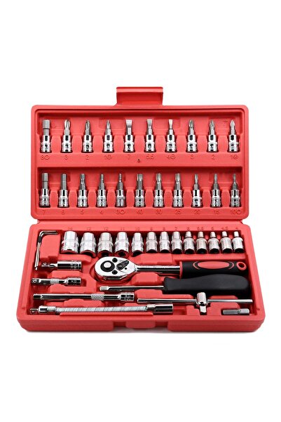 OEM Σετ κλειδιών καρυδάκια 1/4 ", 46 τεμαχίων, με μύτες, Torx, εξάγωνα, καστά...