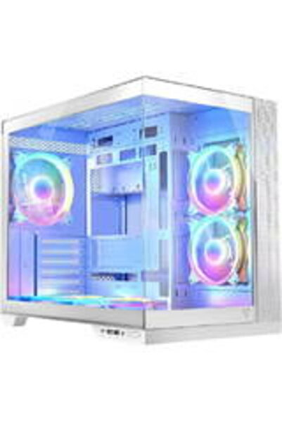Modecom Carcasa PC Volcano Panorama Apex ARGB 5F Alb