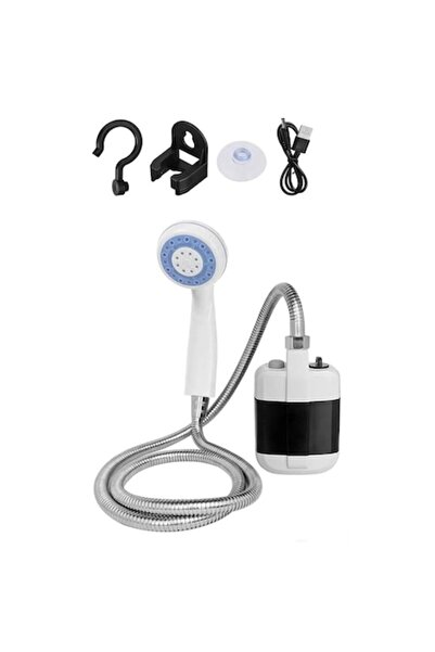 Trendily Φορητό Ντους με Φόρτιση USB για Κάμπινγκ, Ταξίδια και Κήπο - 2200mAh