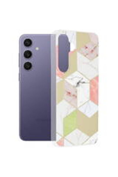 Techsuit Θήκη για Samsung Galaxy S24 Plus - Σειρά Marble - Purple Hex