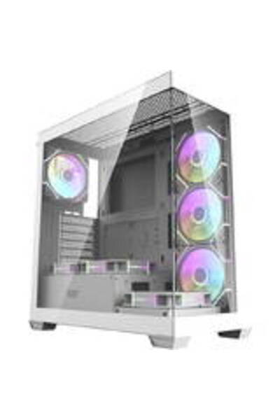 Dark Flash Кутия за компютър Darkflash DS900 (бяла) + 7 ARGB вентилатора