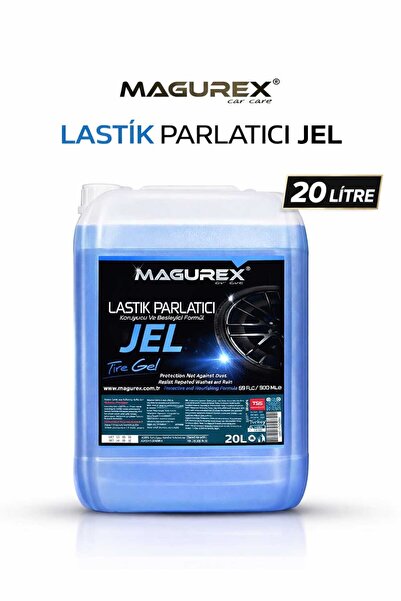 MAGUREX Jel Lastik Parlatıcı 20 L – Suya Dayanıklı Uzun Süre Kalıcı Lastik Pa...