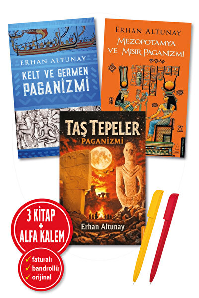 Destek Yayınları Alfa Kalem+ Taş Tepeler Paganizmi+Mezopotamya Mısır+Kelt Ger...