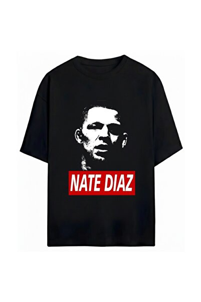 SVART WEAR Tricou unisex oversize Nate Diaz, 100% bumbac