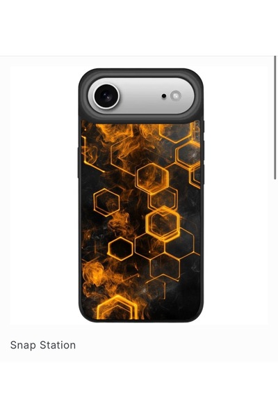 SNAPSTATIONRO Θήκη προστασίας, MagSafe, iPhone 17 AIR - Hexagon_Gold