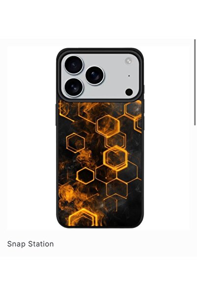 SNAPSTATIONRO Θήκη προστασίας, MagSafe, iPhone 17 PRO MAX - Hexagon_Gold