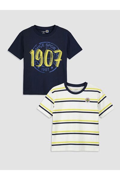 LC Waikiki LCW Kids Fenerbahçe set majica za dečake sa printom, 2 dela