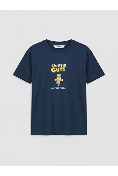 LC Waikiki تي شيرت LCW Kids Stumble Guys مطبوع للأولاد