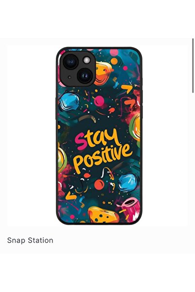 SNAPSTATIONRO Husa de protectie, MagSafe, iPhone 15 PLUS - Stay_Positive