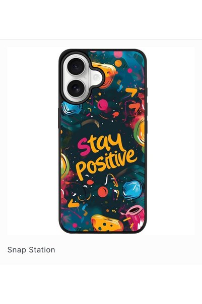SNAPSTATIONRO Husa de protectie, MagSafe, iPhone 17 - Stay_Positive