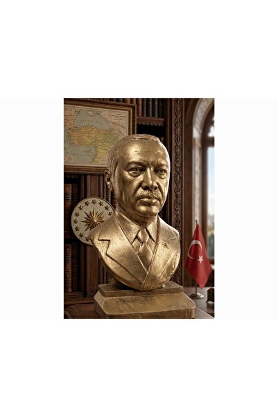 homeartparis Recep Tayyip Erdoğan Büstü - 20 cm Türkiye Tarihi Koleksiyonu - ...