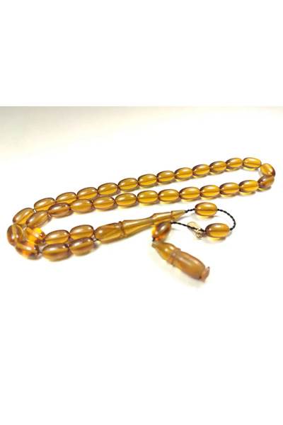 İskeçe Tesbih Έργο τεχνίτη Μεχμέτ Μερκάν με υπογραφή, Κεχριμπάρι σε αντίθεση ...