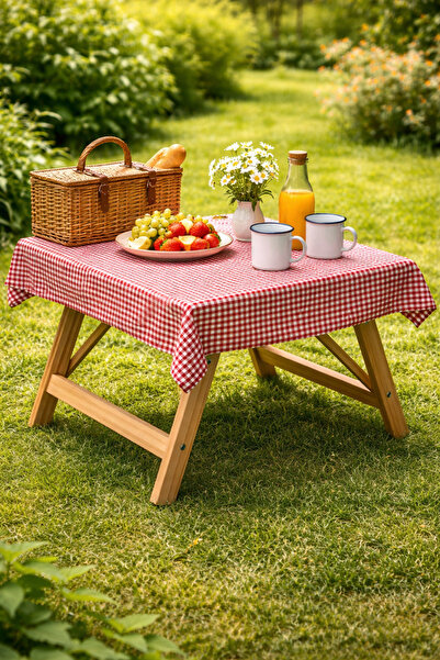 Pratic Home 1 Adet Pötikare Çok Amaçlı Masa örtüsü Piknik Örtüsü(80x80cm-170x...