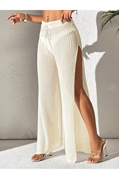 moda mh Γυναικείο διάτρητο παντελόνι θαλάσσης