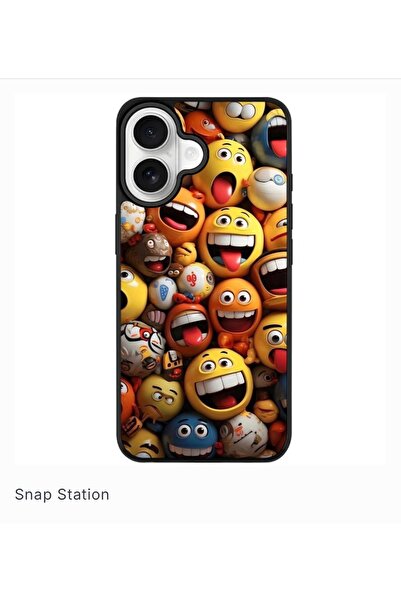 SNAPSTATIONRO Προστατευτική θήκη, MagSafe, iPhone 17 - Χρώμα_Smiley_MandM