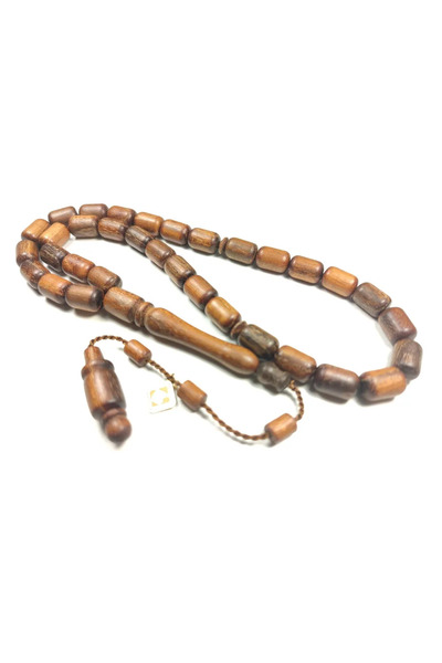 İskeçe Tesbih Χειροποίητο, υπογεγραμμένο, φυσικό ξύλο Αλοκάριας από τη Χιλή τ...