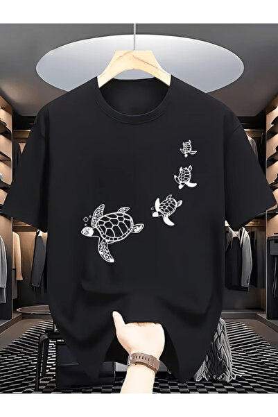 one button Tricou Premium Oversize cu imprimeu Mr. Turtle