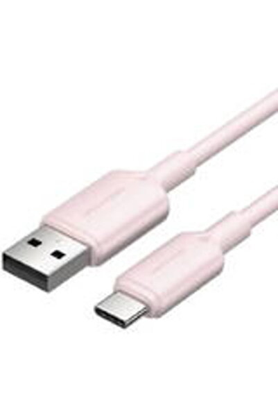 Vention USB 2.0 A мъжки към C мъжки 3А кабел CTQPH 2М (Розов)