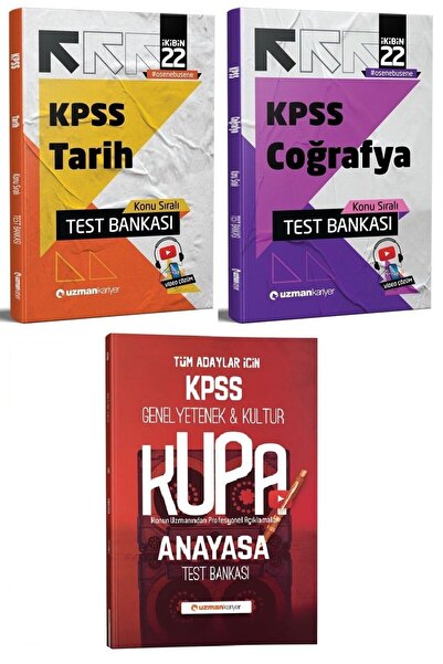 Uzman Kariyer Yayınları SÜPER FİYAT - Uzman Kariyer 2022 KPSS Tarih+Coğrafya+...