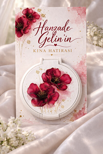 BARG Kişiye Özel Aynalı Kına Hatırası | İsimli Nikah Hediyeliği | Özel Tasarı...