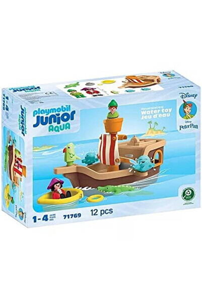 Playmobil Set de figurine JUNIOR &amp;   Navă pirată Disney, Piotrusia Pana