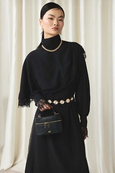 ASEDE Φόρεμα - Μαύρο - Χαλαρή εφαρμογή