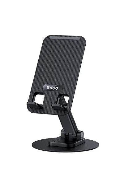 Bwoo Περιστρεφόμενη 360 μοιρών Βάση Τηλεφώνου Γραφείου Μαύρη ZJ132