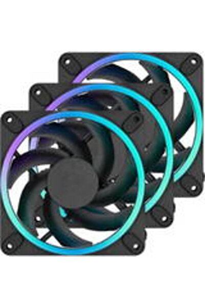 Fractal Design Momentum 12 RGB, σετ 3 τεμαχίων, Μαύρο