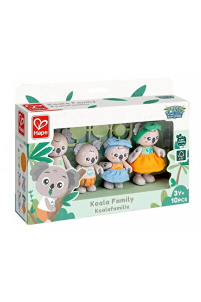 Hape Дървен комплект фигурки, Hape, Семейство коала, 10 броя