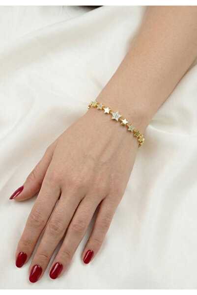 İris Jewelrys Avelin Gold Çelik Bileklik