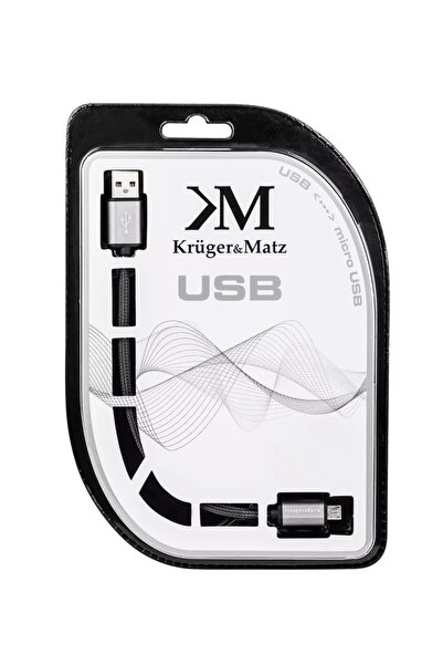 Kruger&Matz Καλώδιο USB σε micro USB 1μ Επαγγελματικό