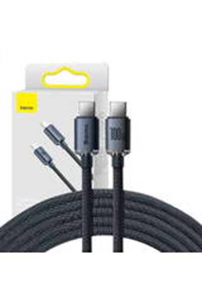 Baseus Kabel USB-C do USB-C Crystal Shine, 100W, 2m (czarny)