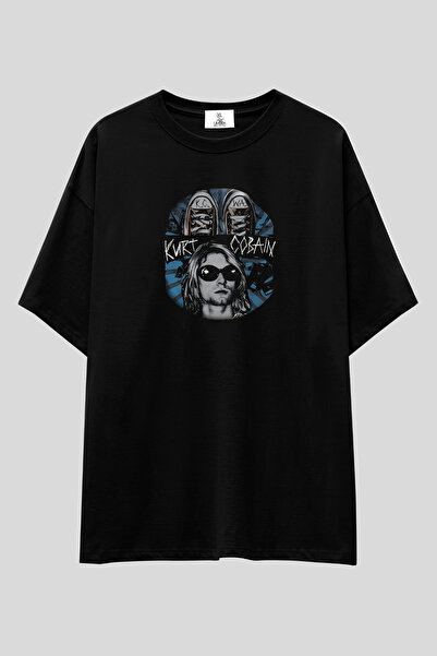 UmbraWear Nirvana Kurt Cobain majica | Unisex 100% pamuk crna majica sa grung...