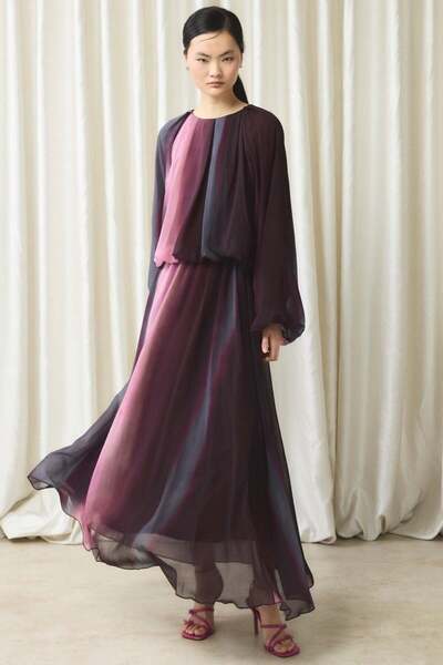 ASEDE Σετ φούστας με στάμπα από σιφόν