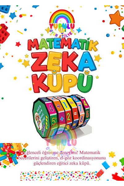 YUPULU Matematik Zeka Küpü - Toplama, Çıkarma, Bölme, Çarpma Eğitici Hediye P...